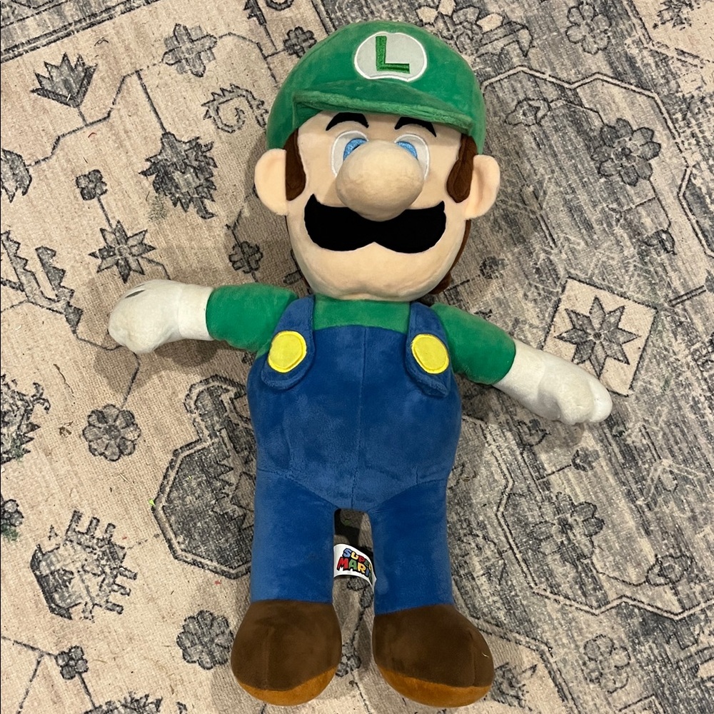 Luigi Plush Stuffed Animal Toy - Green and Blue